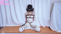 绳缚日本工作室 Yumi瑜伽摆件小奶子又长大了日式片足紧缚