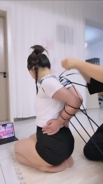 【定拍】模特蓝 2小时超长时间紧缚直播