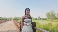 【一绳所爱】花嫁美女杨若琳 首次婚纱户外捆绑