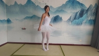【秦韵绳屋】芭蕾裙+五花口球+踮脚放置，晓雅还是蛮好看