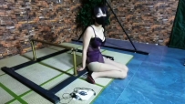 飞天原创 柔仙儿挑战铁架紧缚驷马和郊狼G塞和Y塞一小时